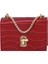 Kırmızı Kadınlar Saf Mini Zincir Omuz Çantaları Pu Deri Gençlik Bayanlar Küçük Kare Çanta Pu Deri Rahat Messenger Crossbody Çanta (Yurt Dışından) 4