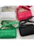Gül Kırmızı Eşkenar Dörtgen Koltukaltı Çanta Kapitone Crossbody Tek Kollu Çanta Küçük Kare Flap Cep Bayanlar Kızlar Için Pamuk Yastıklı Seyahat Ofis Çanta (Yurt Dışından) 3