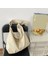 Beyaz Kadın Çantaları Rahat Büyük Kapasiteli Omuz Çantaları Tuval Alışveriş Tote Moda Harajuku Çanta Rahat Bayanlar Crossbody Çanta (Yurt Dışından) 1