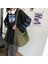 Siyah Japon Harajuku Kadın Omuz Çantası Düz Renk Retro Crossbody Messenger Çanta Yumuşak Cepler Alışveriş Için Büyük Kapasiteli (Yurt Dışından) 2