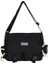 Siyah Japon Harajuku Crossbody Çanta Moda Rahat Naylon Messenger Kılıfı Katı Yumuşak Öğrenci Eğitim Çantası Spor Seyahat Için Taşınabilir (Yurt Dışından) 1
