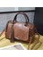 Kahve Retro Omuz Çantası Boston Omuz Crossbody Çanta Kadın Seyahat Ayarlanabilir Askı Püskül Dekorasyon Bayanlar Kızlar Için Vintage Katı (Yurt Dışından) 1