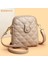 Bej Eşkenar Dörtgen Kapitone Deri Crossbody Çanta Kadın Çanta Çanta Lüks Tasarımcı Telefon Kılıfı Bayanlar Omuz Çantası Çanta Bolsa Satchel (Yurt Dışından) 5