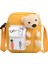 Sarı Güzel Kız Crossbody Çanta Küçük Cep Sevimli Ayı Omuz Çantası Fermuar Omuz Çantası Bayanlar Öğrenci Koleji Için Ayarlanabilir Askı (Yurt Dışından) 1