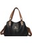 Siyah Lüks Çanta Kadın Çanta Tasarımcısı Pu Deri Düz Renk Messenger Çanta Moda Omuz Crossbody Bagswomen Casual Bez Çantalar (Yurt Dışından) 1