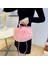 Pembe Kadınlar Zarif Crossbody Çanta Düz Renk Peluş Messenger Kılıfı Dokuma Saplı Omuz Çantaları Taşınabilir Küçük Seyahat Kız Tote (Yurt Dışından) 4