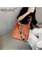 Pembe Vintage Çanta Dokuma Geniş Kayış Omuz Crossbody Çanta Moda Katı Retro Deri Bayanlar Kızlar Için Ayarlanabilir Kemer Günlük Çanta (Yurt Dışından) 2