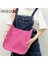 Pembe Vintage Çanta Dokuma Geniş Kayış Omuz Crossbody Çanta Moda Katı Retro Deri Bayanlar Kızlar Için Ayarlanabilir Kemer Günlük Çanta (Yurt Dışından) 5