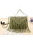 Fildişi Hasır Dokuma Çanta Popüler Yaz Pamuk Halat Içi Boş Püskül Tote Kadın Örgü Net Çanta Vintage Çanta Moda Mesaj Tote Bolsas (Yurt Dışından) 5