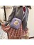 Mor Japon Tarzı Kadın Sevimli Temizle Aşk Shouder Renkli Toplar ile Crossbody Çanta Moda Düz Renk Oxford Kumaş Fermuar Çanta (Yurt Dışından) 5