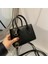 Siyah 2022 Yeni Kadın Deri Küçük Kare Çanta Lüks En Saplı Çanta Kalın Zincir Omuz Crossbody Messenger Çanta Satchel Çanta (Yurt Dışından) 1