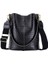 Siyah Vintage Crossbody Çanta Kadın Pu Deri Timsah Desen Omuz Messenger Kova Kadın Çanta Bayanlar Alışveriş Çantaları Seyahat Için (Yurt Dışından) 1