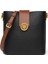 Siyah Çanta Çanta Yaz Seyahat Çantası Kadın Dana Kova Çanta Moda Kadın Küçük Crossbody Çanta Hafif Deri Messenger Çanta (Yurt Dışından) 1