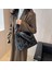 Gümüş Moda Kadın Omuz Çantaları Kış Düz Renk Naylon Pamuk-Yastıklı Çanta Rahat Kadın Büyük Fermuar Kapitone Crossbody Çanta Tote (Yurt Dışından) 5