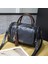 Siyah Retro Omuz Çantası Boston Omuz Crossbody Çanta Kadın Seyahat Ayarlanabilir Askı Püskül Dekorasyon Bayanlar Kızlar Için Vintage Katı (Yurt Dışından) 1