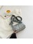 Gümüş Moda Pilili Kapitone Pamuk Yastıklı Izgara Çanta Kadın Büyük Kapasiteli Omuz Messenger Çanta Tasarım Satchel Alışveriş Çantası Çanta (Yurt Dışından) 1