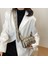 Gümüş Moda Pilili Kapitone Pamuk Yastıklı Izgara Çanta Kadın Büyük Kapasiteli Omuz Messenger Çanta Tasarım Satchel Alışveriş Çantası Çanta (Yurt Dışından) 2