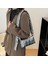 Gümüş Moda Pilili Kapitone Pamuk Yastıklı Izgara Çanta Kadın Büyük Kapasiteli Omuz Messenger Çanta Tasarım Satchel Alışveriş Çantası Çanta (Yurt Dışından) 4