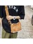 Kahverengi Tuval Öğrencileri Kitap Çantası Yumuşak Edebi Messenger Çanta Vintage Casual Açık Spor Için Basit Ayarlanabilir Askı Kişilik (Yurt Dışından) 5