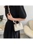 Beyaz 2022 Yeni Kadın Deri Küçük Kare Çanta Lüks En Saplı Çanta Kalın Zincir Omuz Crossbody Messenger Çanta Satchel Çanta (Yurt Dışından) 2