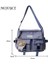 Beyaz Casual Bayanlar Crossbody Çanta Çok Cepler Crossbody Messenger Çanta Kolye Dekor Bayanlar Kız Için Naylon Crossbody Çanta Fermuar (Yurt Dışından) 2