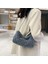 Siyah Sonbahar Kış Omuz Çantaları Kadınlar Için Eşkenar Dörtgen Desen Peluş Kabarık Askılı Çanta Moda Rahat Yumuşak Ayarlanabilir Crossbody Çanta (Yurt Dışından) 5
