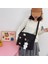 Siyah Haki Harajuku Tuval Kadın Crossbody Çanta Öğrenciler Rahat Kadın Çanta Omuz Çantaları Genç Kız Askılı Çanta Satchels Gizli Sakli Konusmalar (Yurt Dışından) 4