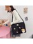 Siyah Haki Harajuku Tuval Kadın Crossbody Çanta Öğrenciler Rahat Kadın Çanta Omuz Çantaları Genç Kız Askılı Çanta Satchels Gizli Sakli Konusmalar (Yurt Dışından) 5