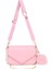 Pembe Kadın Crossbody Çanta Deri Pu Omuz Çanta Zincirleri Eşkenar Dörtgen Desen Küçük Para Çantası ile Seyahat Bayan Günlük Çanta (Yurt Dışından) 1