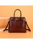 Siyah Yüksek Kapasiteli Lüks Çanta Kadın Çanta Tasarımcısı Pu Deri Düz Renk Askılı Çanta Moda Omuz Crossbody Çanta Kızlar Tote (Yurt Dışından) 2