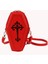 Mor Retro Crossbody Çanta Tabut Şekli Gotik Messenger Kılıfı Pu Deri Omuz Çantası Küçük Çapraz Cadılar Bayramı Tema Partisi Için (Yurt Dışından) 4