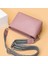 Pembe Moda Crossbody Çanta Geniş Kumaş Kayış Klasik Birinci Katman Dana Cüzdanlar Yumuşak Düz Renk Hafta Sonu Tatili Için Basit Taşınabilir (Yurt Dışından) 1