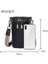 Kırmızı Inek Derisi Deri Omuz Crossbody Çanta Katı Fermuarlı Cep Telefonu Kılıfı Seyahat Için Geniş Kayış Kadın Sling Alışveriş Çalışma Çantası (Yurt Dışından) 3