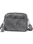 Gri Kadın Moda Crossbody Çanta Düz Renk Cep Telefonu Çanta Geniş Kayış Püsküller Zip Küçük Kare Bayanlar Kız Için Pu Deri (Yurt Dışından) 1