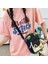 Siyah Yeni Stil Karikatür Kurbağa Askılı Çanta Moda Rahat Omuz Crossbody Kanvas Çanta Japon Günlük Sevimli Kız Küçük Tote Çanta Çanta (Yurt Dışından) 5