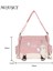 Siyah Harajuku Naylon Crossbody Çanta Büyük Kapasiteli Öğrenci Eğitim Çantası Hit Renk Bayanlar Messenger Kılıfı Fermuarlı Cebi Çalışmak Için Spor (Yurt Dışından) 2