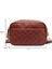 Siyah Retro Omuz Çantası Kapitone Pu Deri Omuz Crossbody Çanta Baskılar Geniş Kayış Eşkenar Dörtgen Desen Katı Fermuar Küçük Kadın Satchel (Yurt Dışından) 3