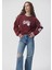 Kadın Scooby Doo Baskılı Bordo Sweatshirt 1S10031-85493 1