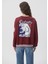 Kadın Scooby Doo Baskılı Bordo Sweatshirt 1S10031-85493 4