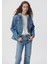 Kadın Karla Mavi 90s Jean Ceket 110154-85296 1