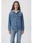 Kadın Karla Mavi 90s Jean Ceket 110154-85296 2