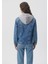 Kadın Karla Mavi 90s Jean Ceket 110154-85296 3