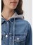 Kadın Karla Mavi 90s Jean Ceket 110154-85296 4