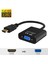 HDMI To VGA Çevirici Kablosu Hdmı Dönüştürücü Kablo (Micro USB Güç ve Aux Kablolu) Siyah 2