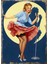 Şarki Söyleyen Pin Up Kadın Tabko 1