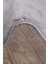 Elite Gri 120X120 cm Yuvarlak Peluş Banyo Halısı Kaymaz Taban Pufidik Banyo Paspası 2