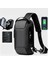 Ruichihu Erkek Şifreli Kilit Oxford Kumaş Spor Crossbody Omuz Çantası - Kahverengi (Yurt Dışından) 1