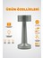 HL-007S Dekoratif Metal Gümüş Kablosuz Lambası Ledli 5V 3renk 6