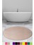 Elite Vizon 120X120 cm Yuvarlak Peluş Banyo Halısı Kaymaz Taban Pufidik Banyo Paspası 1
