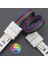 Çift Soket 4 Pin Rgb Şerit LED Birleştirme Ekleme Aparat 4 Adet 2